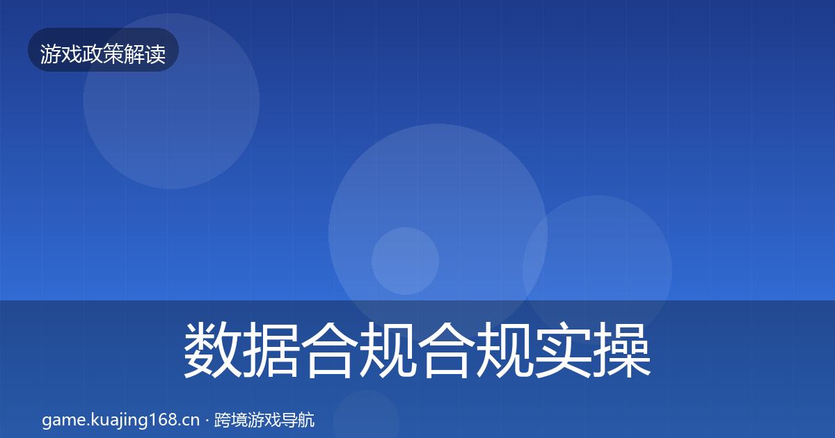 数据合规合规实操指南要点梳理·第2931篇