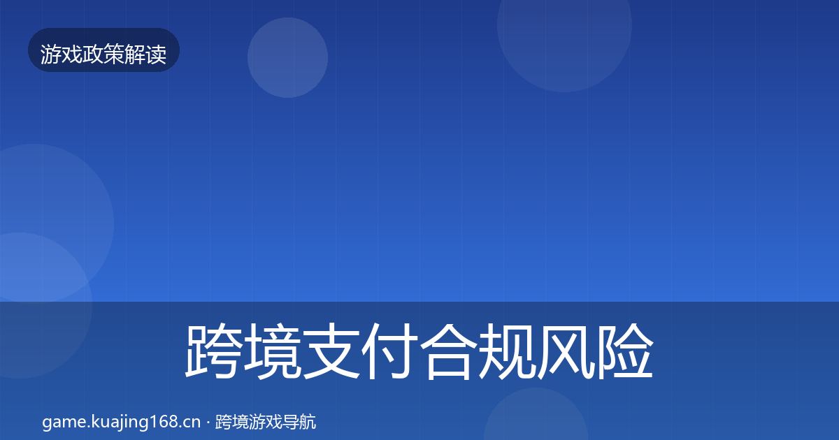 跨境支付合规风险预警清单入门到进阶