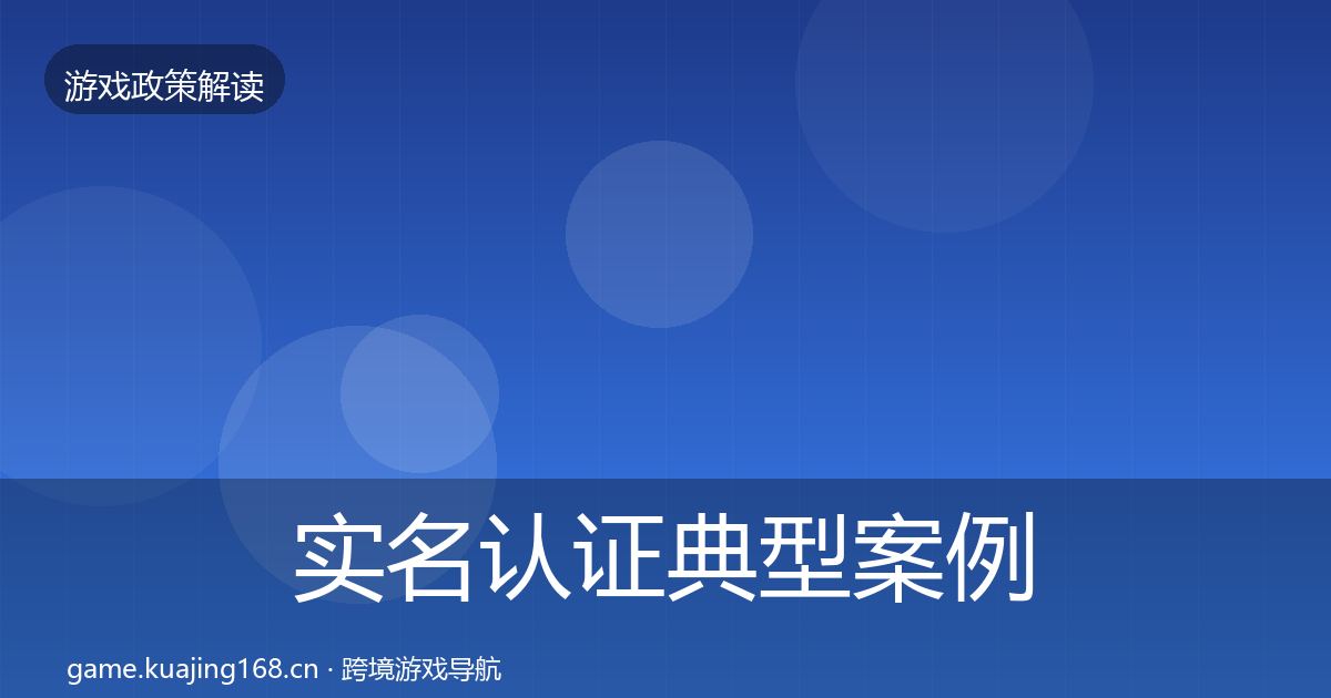 实名认证典型案例解析要点梳理