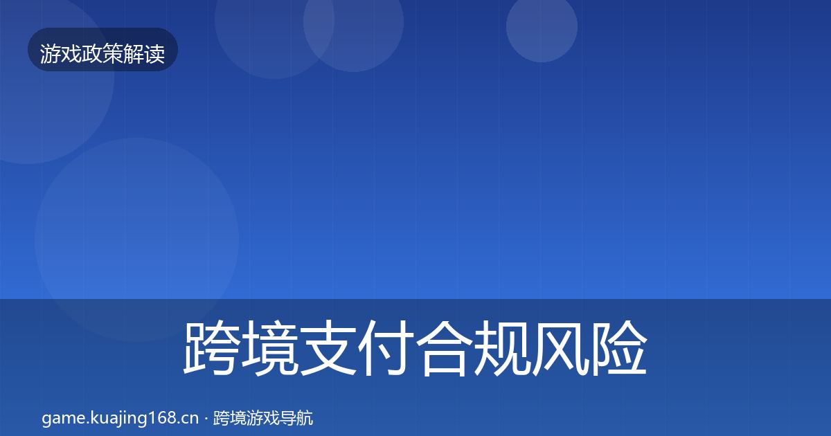 跨境支付合规风险预警清单入门到进阶