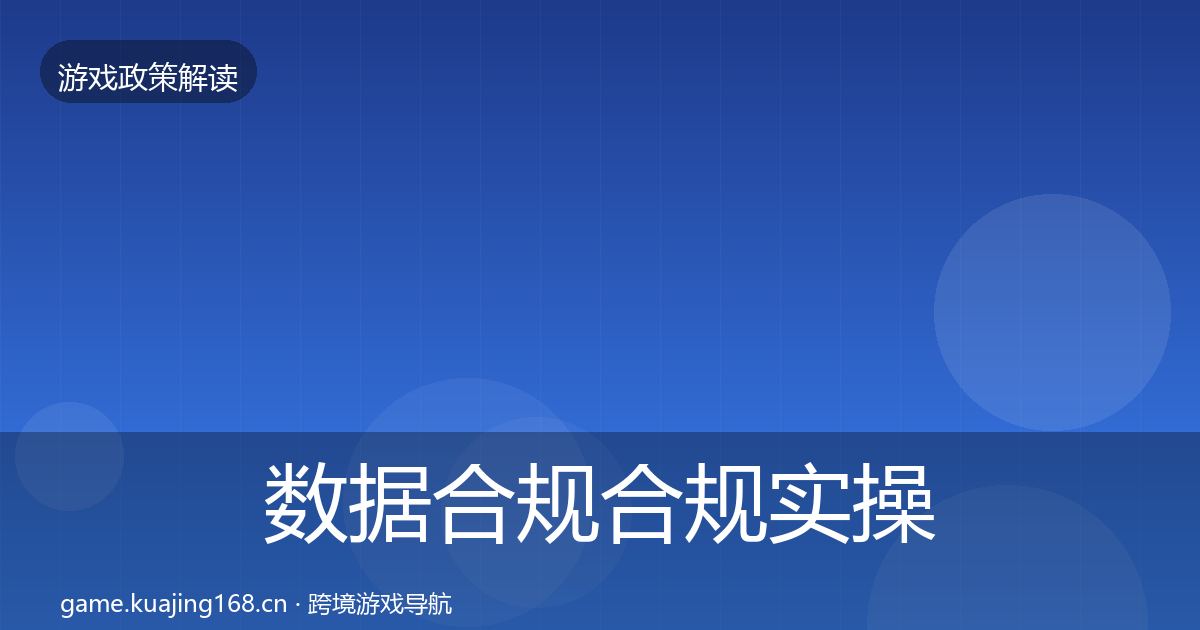 数据合规合规实操指南要点梳理·第3331篇