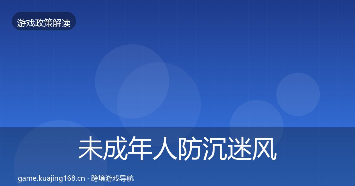 未成年人防沉迷风险预警清单实践指南·第3346篇