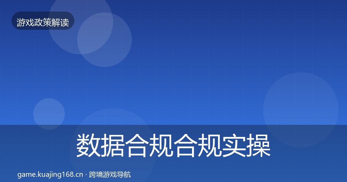 数据合规合规实操指南要点梳理·第3411篇