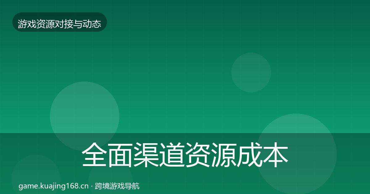 全面渠道资源成本结构分析