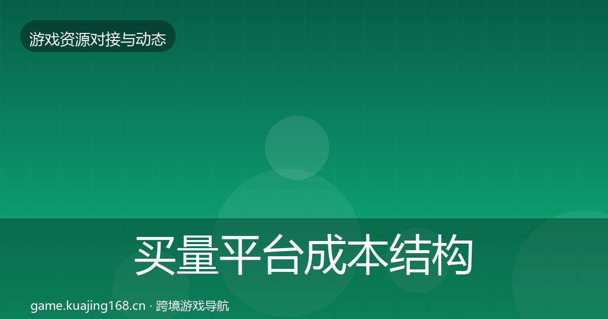 买量平台成本结构分析全指南：2027年