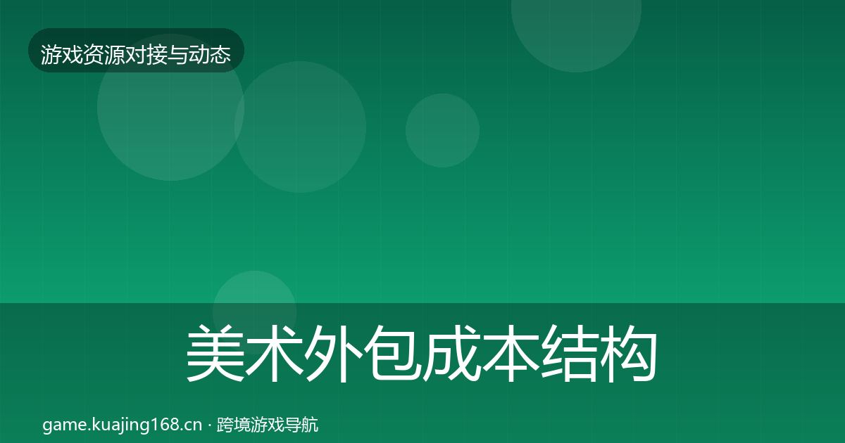 美术外包成本结构分析全指南：一线