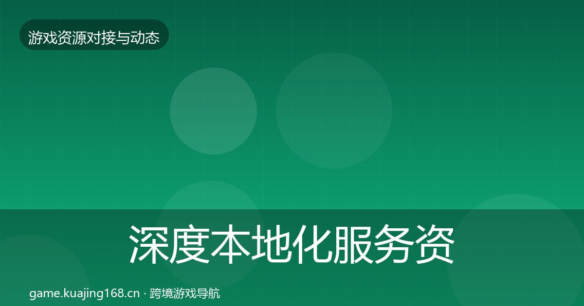 深度本地化服务资源对接指南