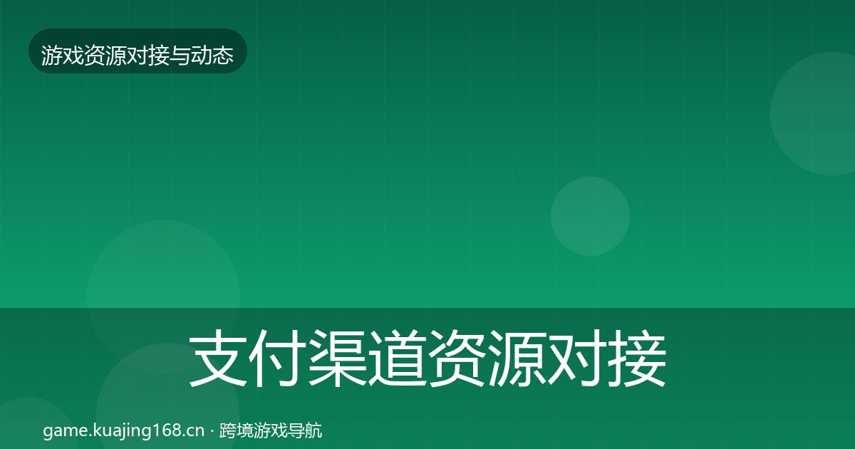支付渠道资源对接指南全指南：深度
