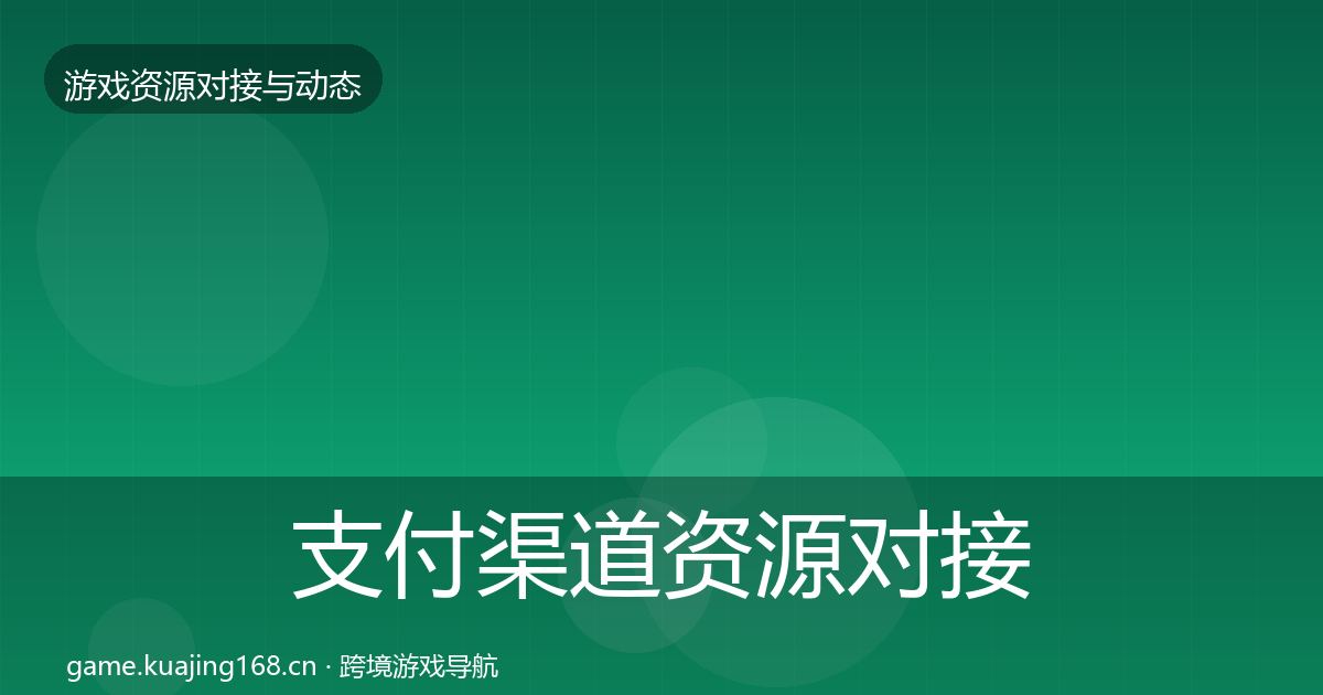 支付渠道资源对接指南全指南：一线