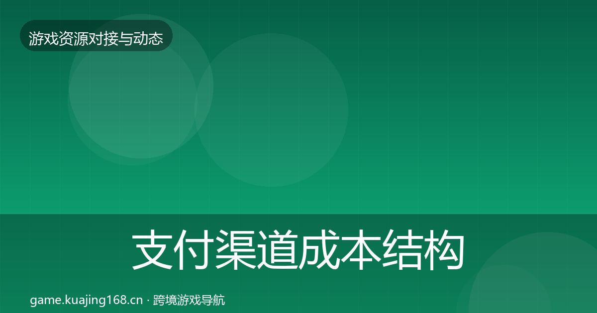 支付渠道成本结构分析全指南：2027年