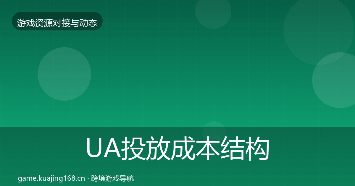 UA投放成本结构分析全指南：2027年