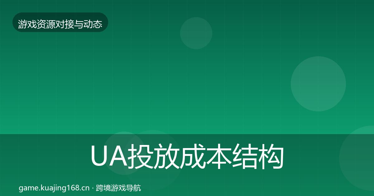 UA投放成本结构分析全指南：最新