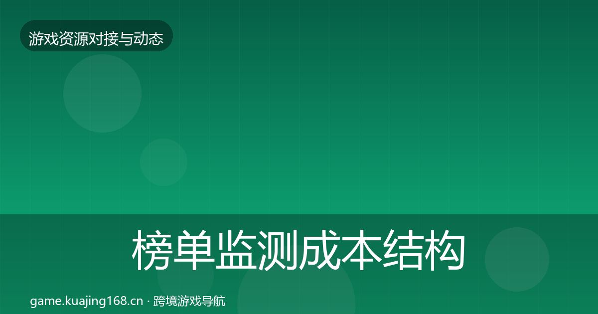 榜单监测成本结构分析全指南：2027年