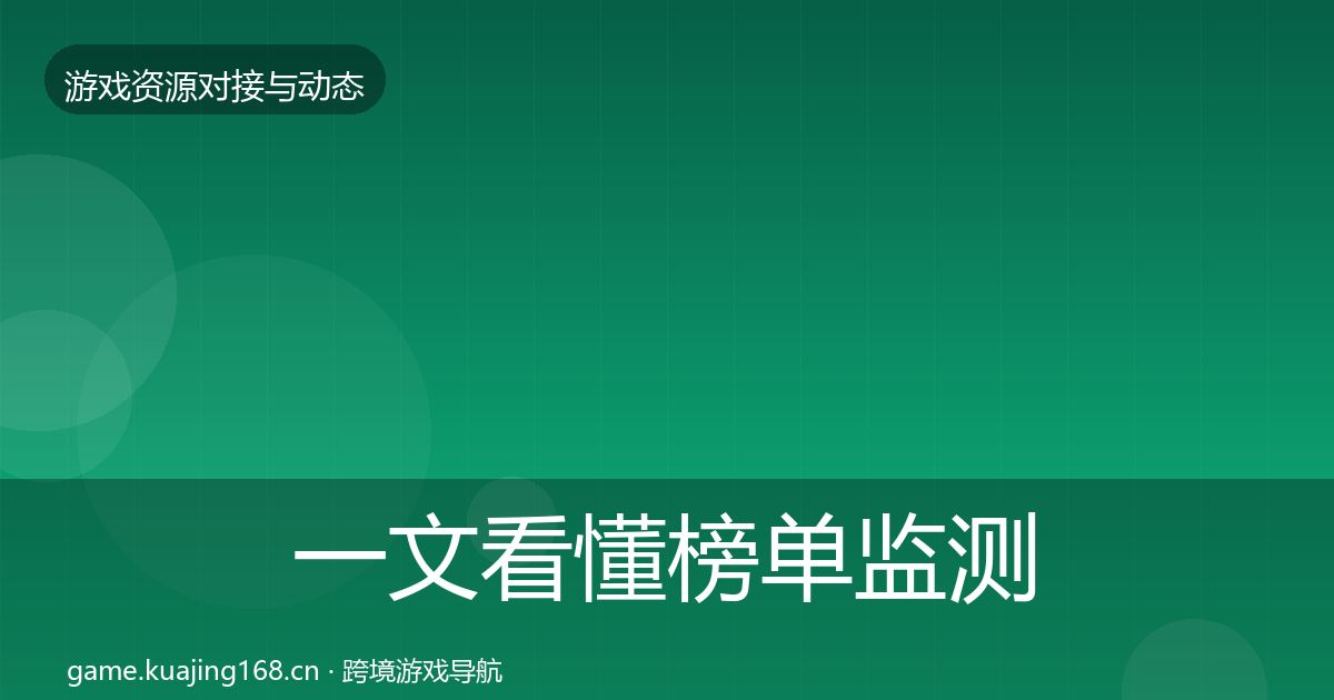 一文看懂榜单监测最新趋势｜2027年