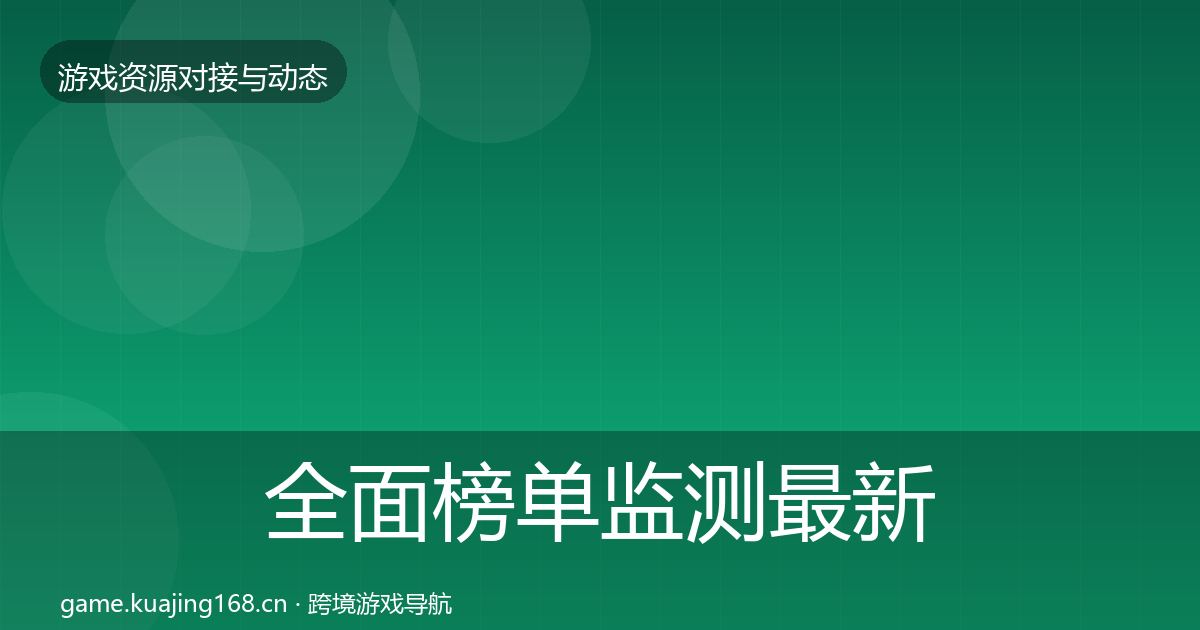 全面榜单监测最新趋势