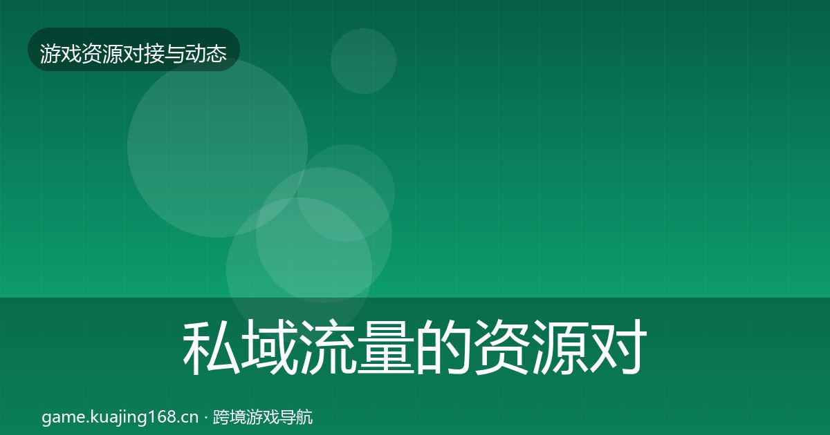 私域流量的资源对接指南（2027年）