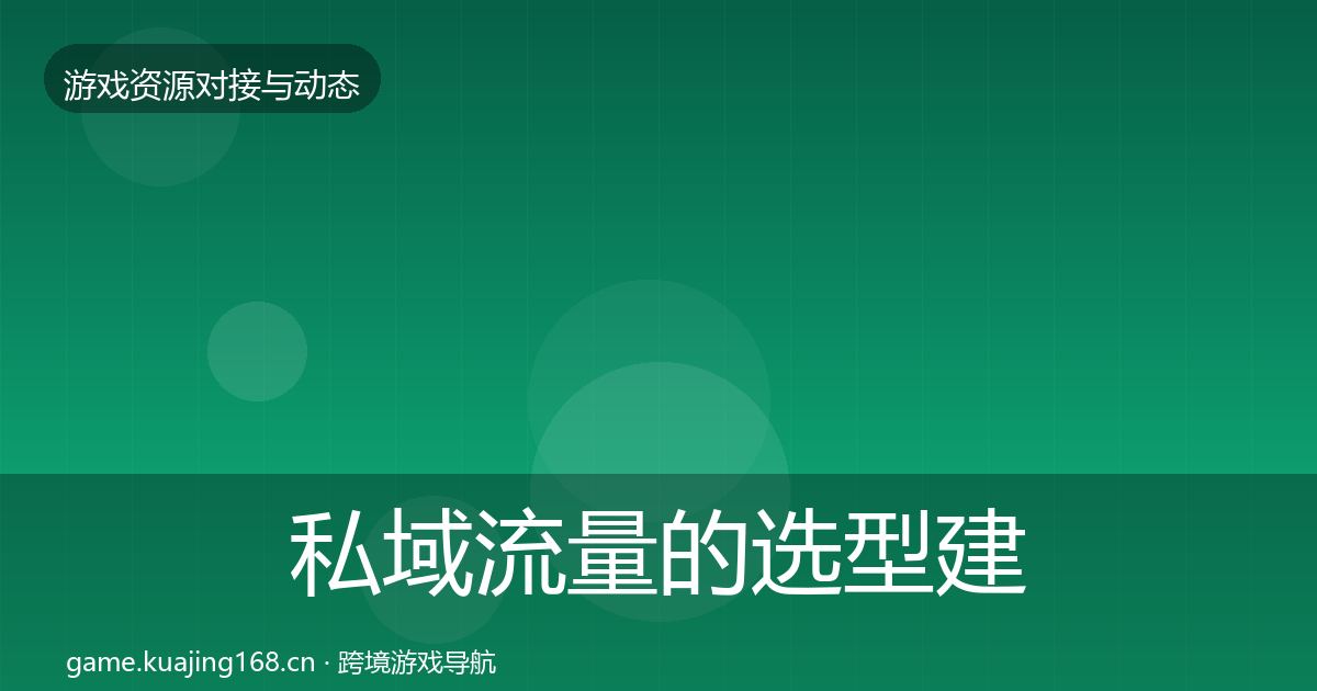 私域流量的选型建议（2026年）