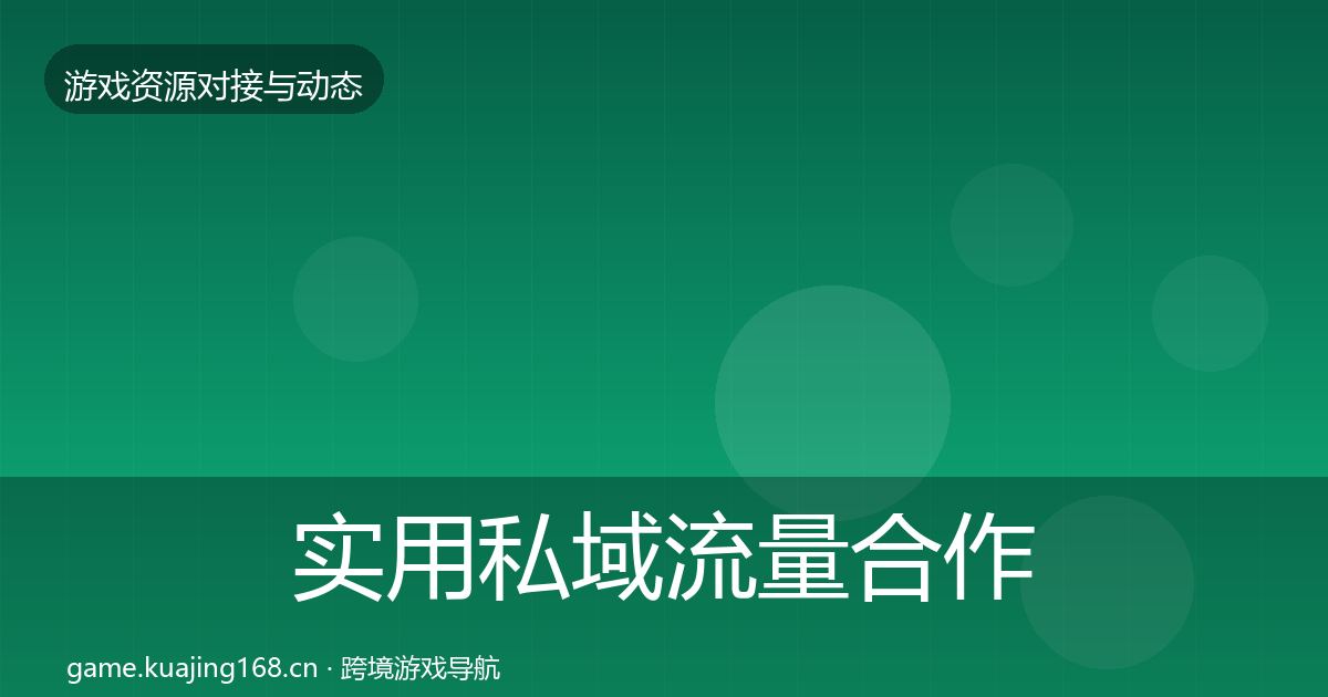 实用私域流量合作案例