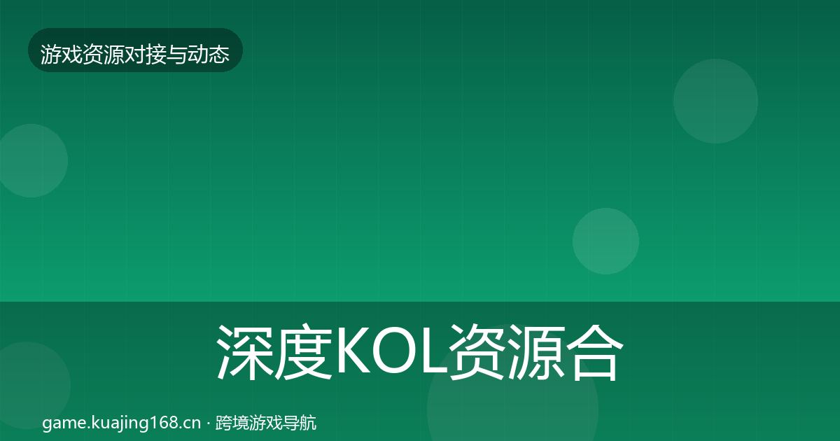 深度KOL资源合作案例