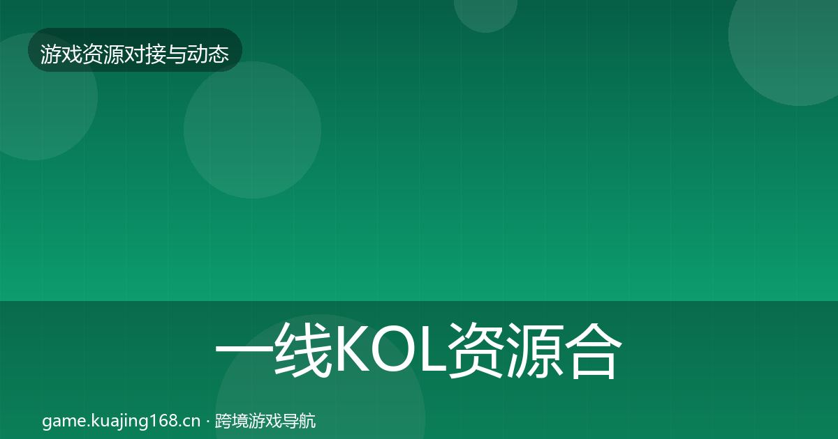 一线KOL资源合作案例