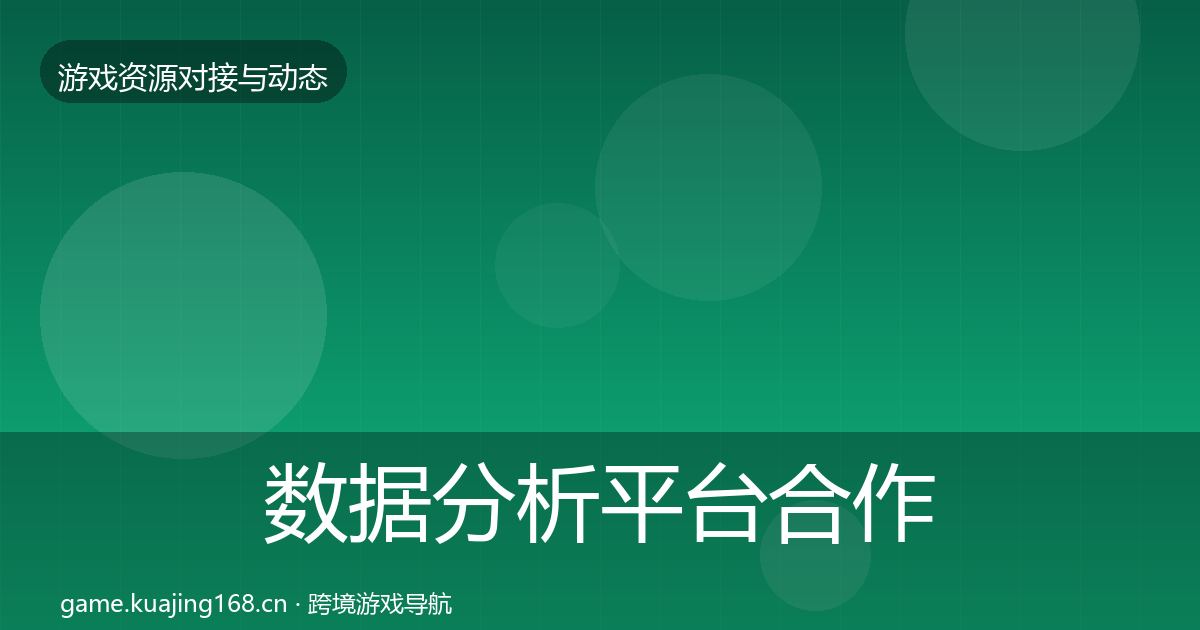 数据分析平台合作动态追踪实践指南·第13篇