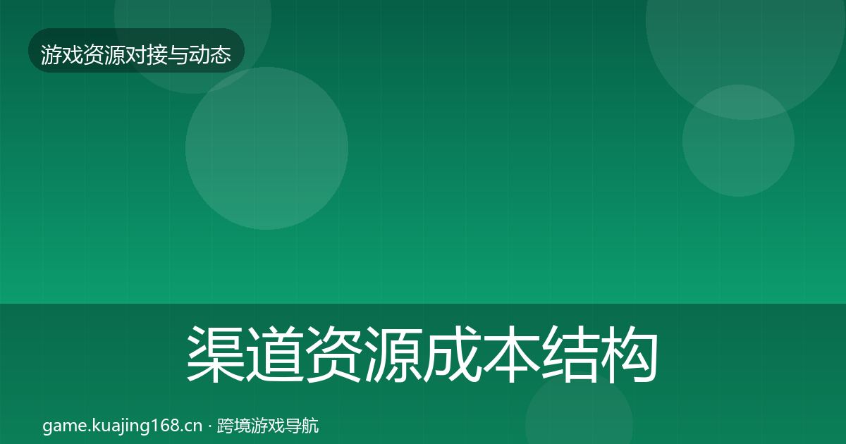 渠道资源成本结构分析实践指南·第26篇