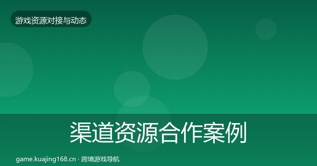 渠道资源合作案例实践指南·第31篇