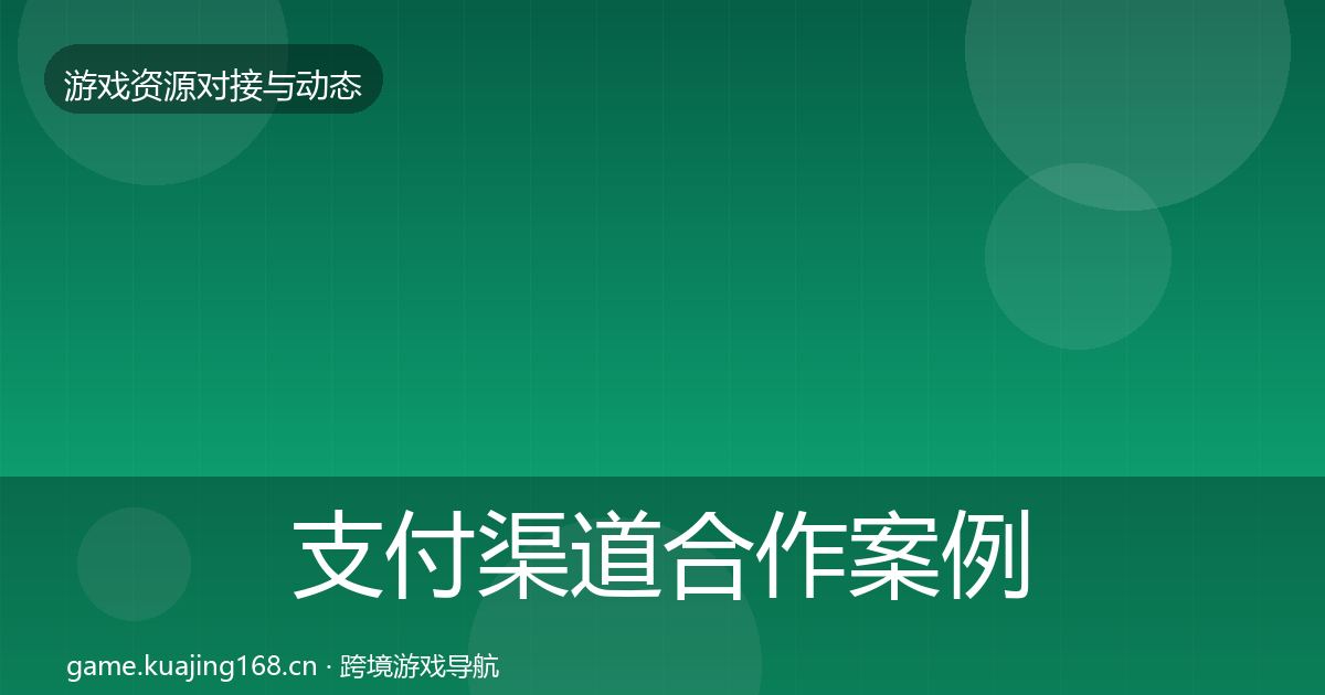 支付渠道合作案例全攻略·第33篇