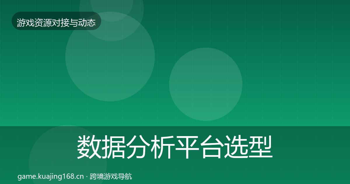 数据分析平台选型建议实践指南·第58篇