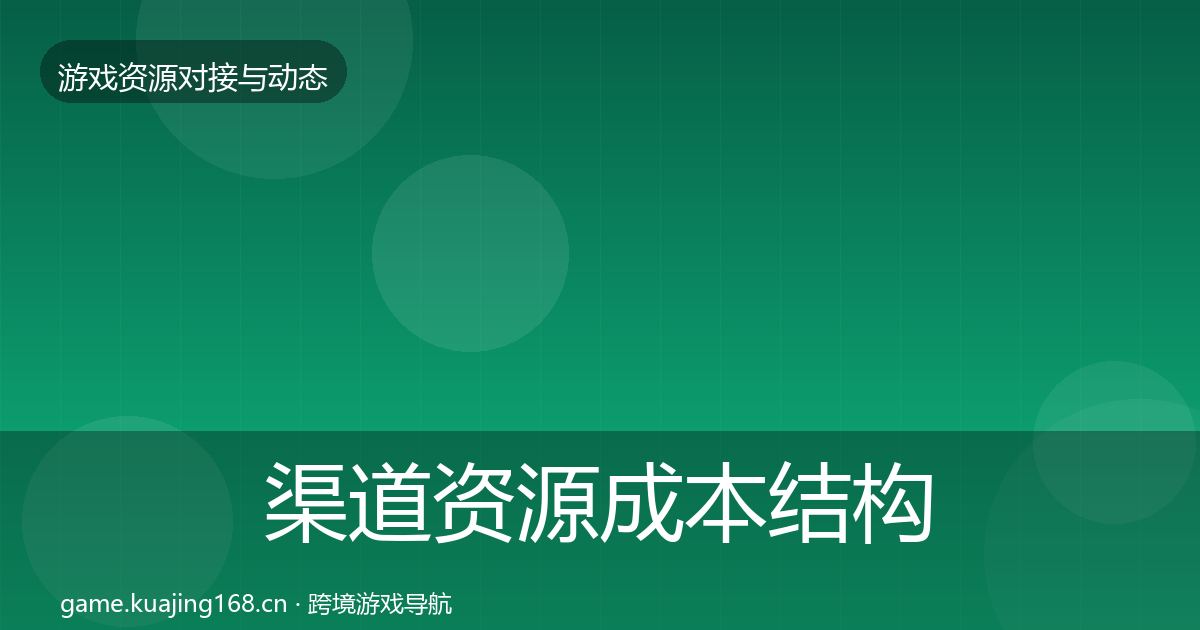 渠道资源成本结构分析实践指南·第66篇