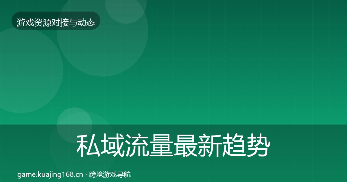 私域流量资源对接指南要点梳理·第245篇