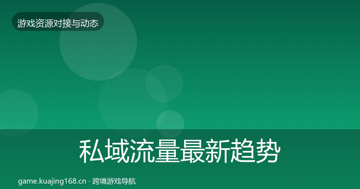私域流量资源对接指南要点梳理·第285篇