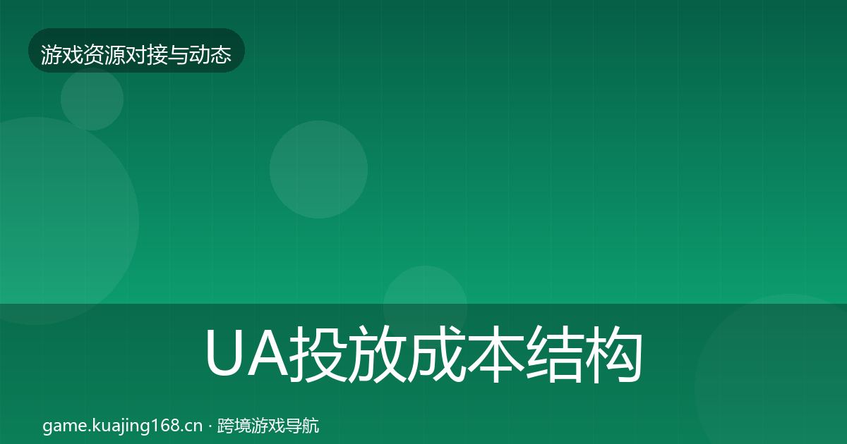 UA投放合作案例入门到进阶·第314篇