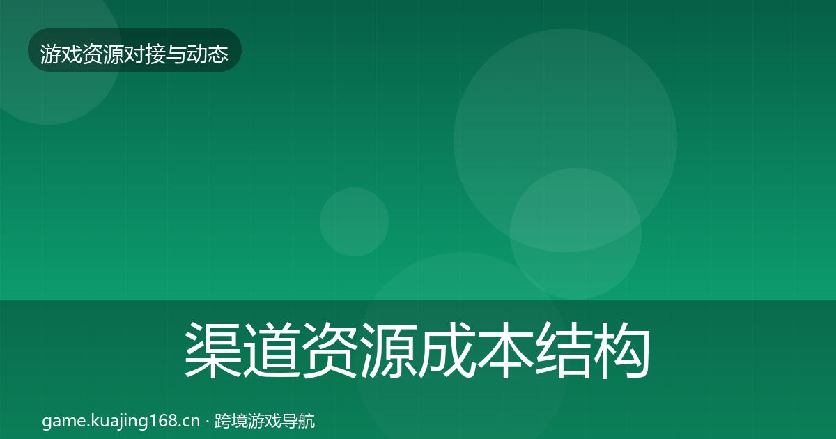 渠道资源成本结构分析实践指南·第346篇