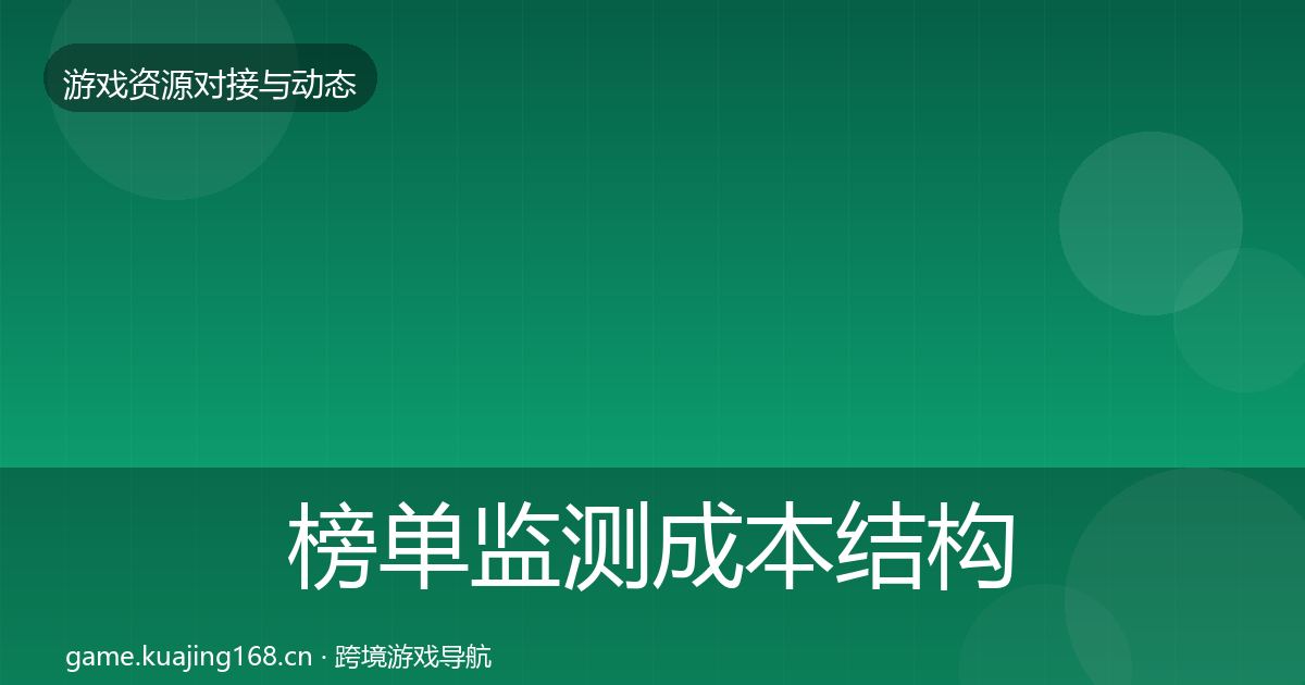 榜单监测成本结构分析实践指南·第350篇