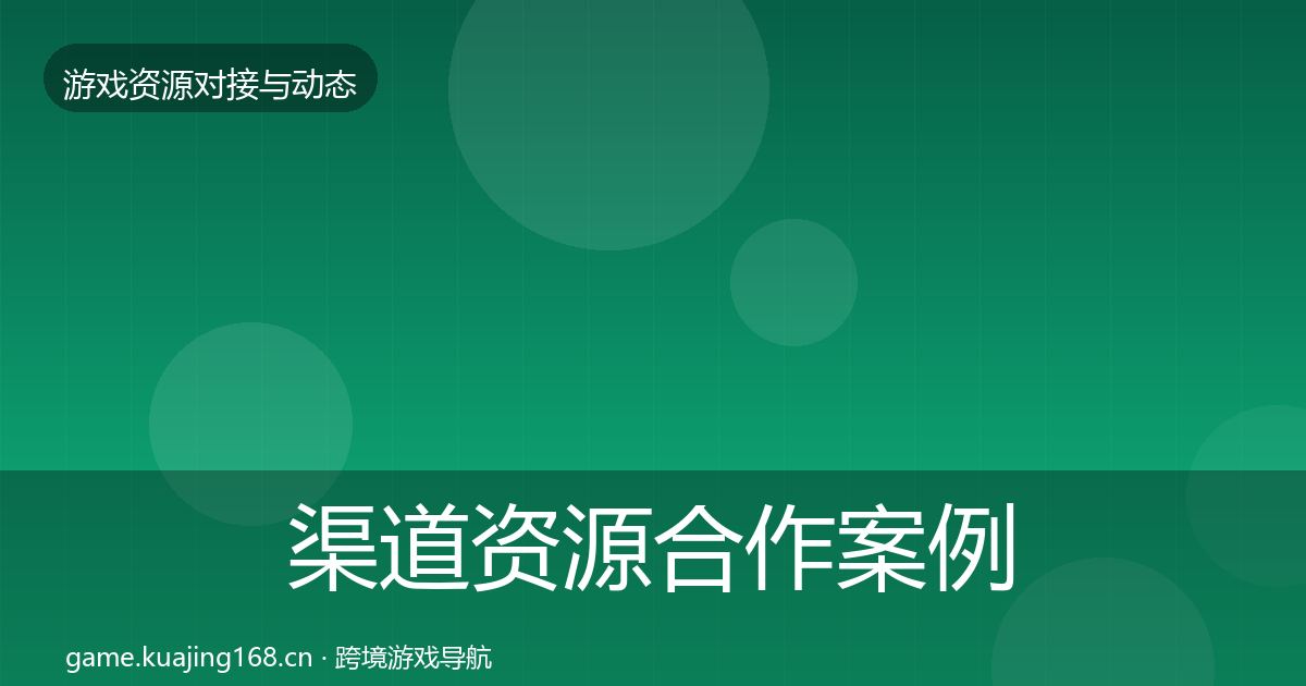 渠道资源合作案例实践指南·第351篇