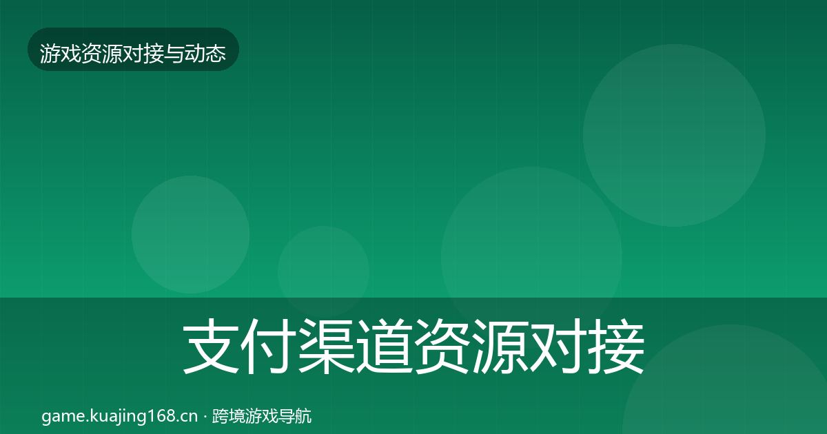 支付渠道资源对接指南全攻略·第403篇