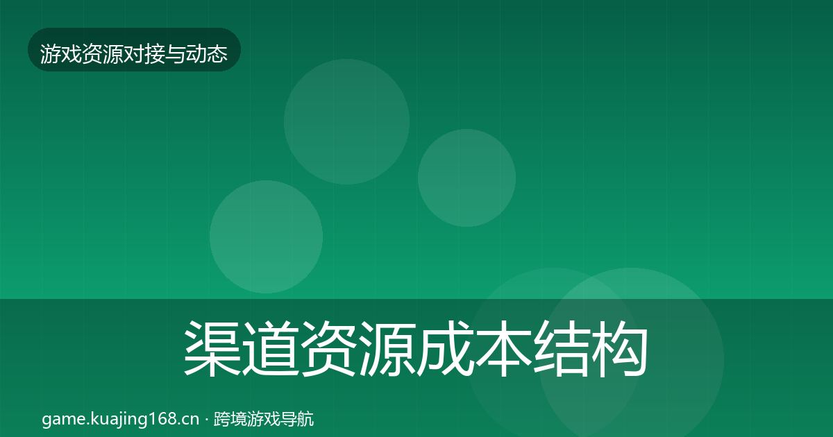 渠道资源成本结构分析实践指南·第426篇