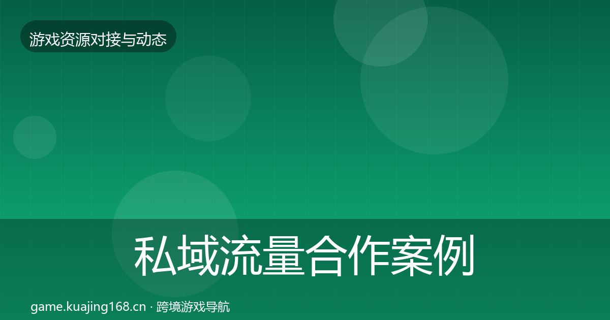 私域流量合作案例要点梳理·第435篇