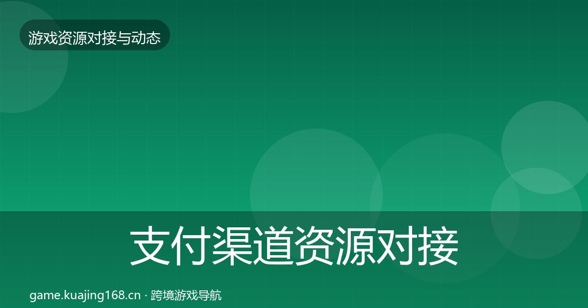 支付渠道资源对接指南全攻略·第443篇
