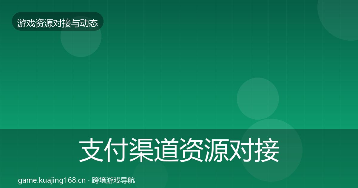 支付渠道资源对接指南全攻略·第483篇