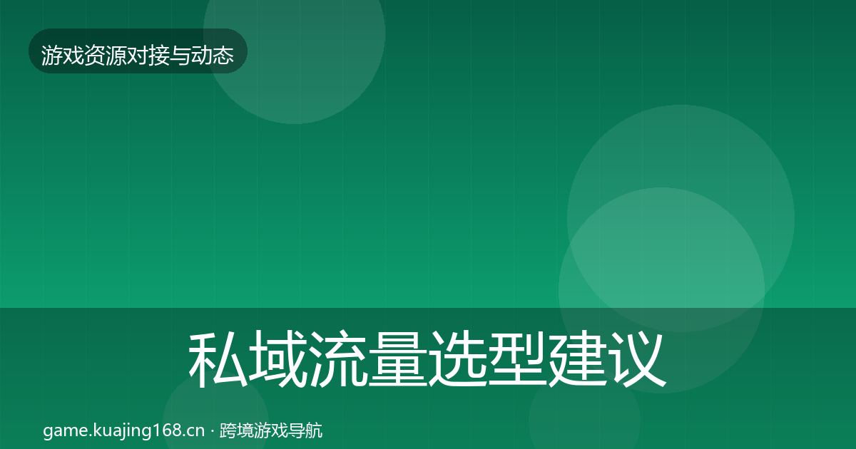 私域流量选型建议要点梳理·第500篇