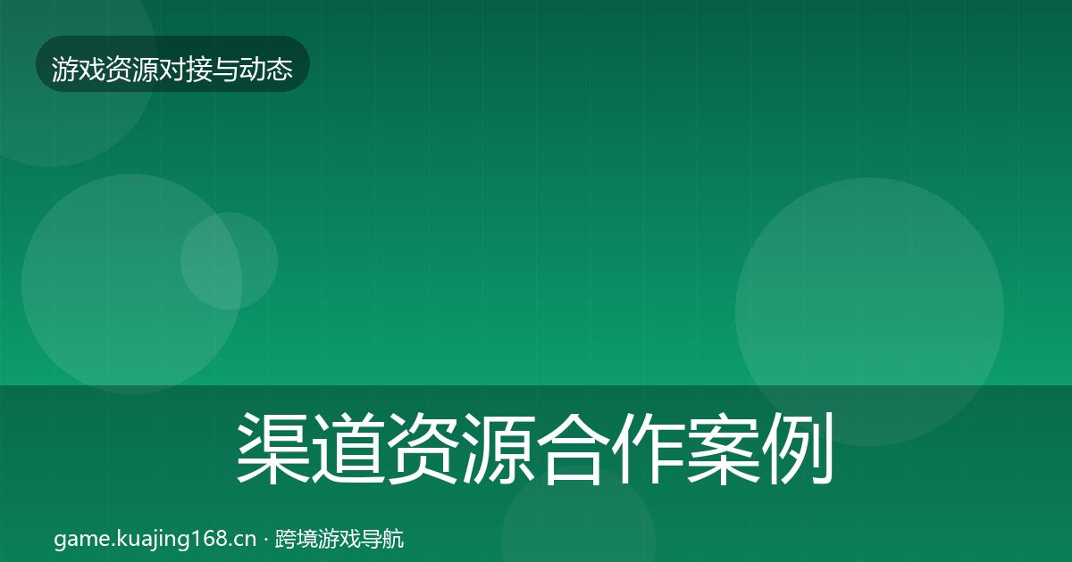 渠道资源合作案例实践指南·第511篇