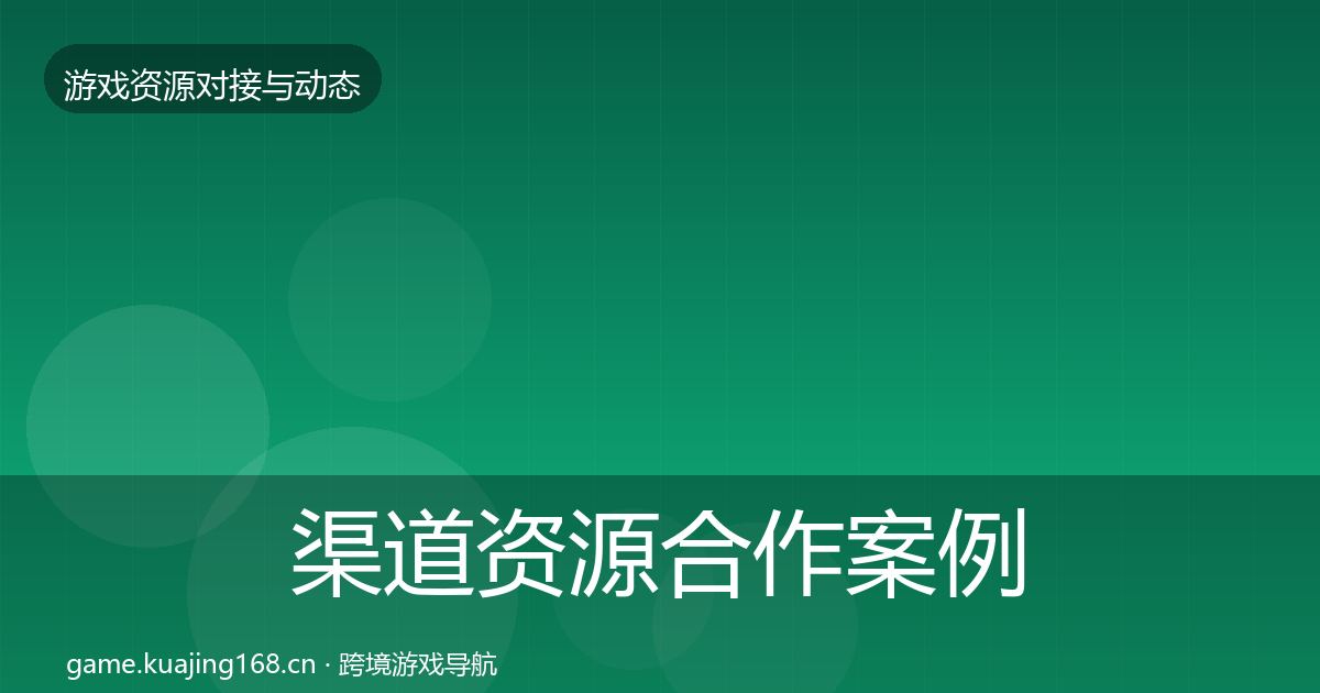 渠道资源合作案例实践指南·第551篇