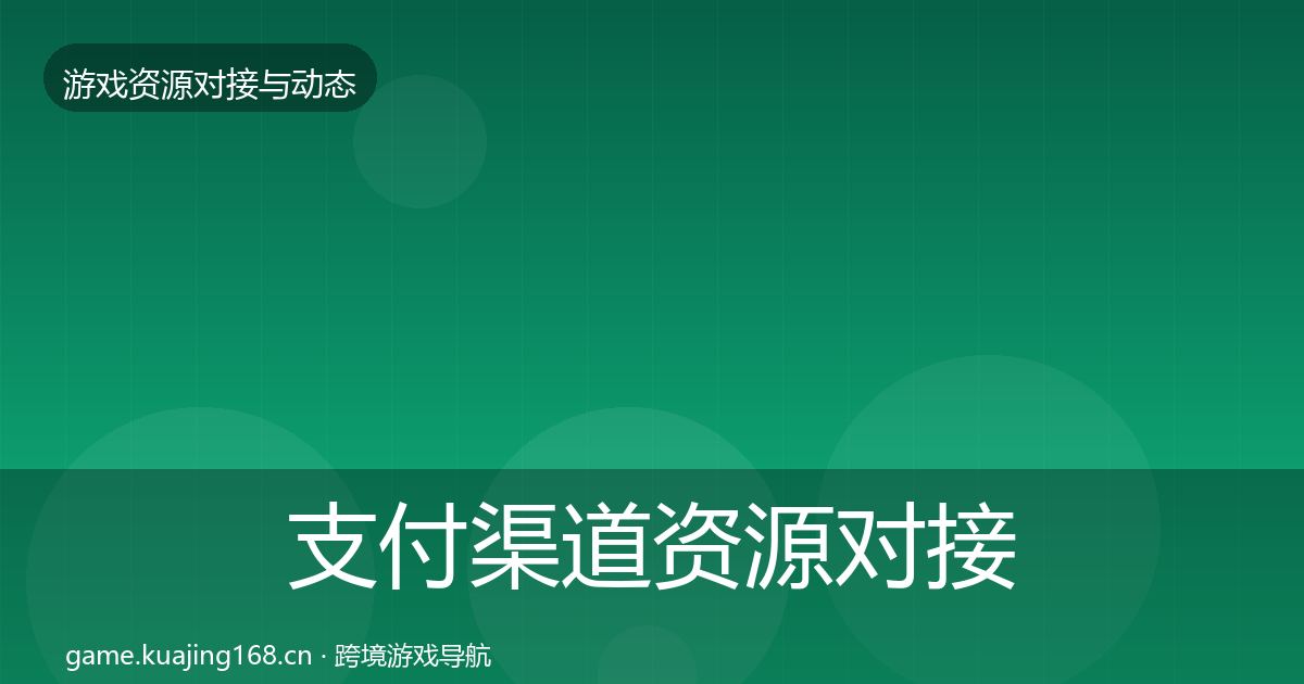 支付渠道资源对接指南全攻略·第563篇