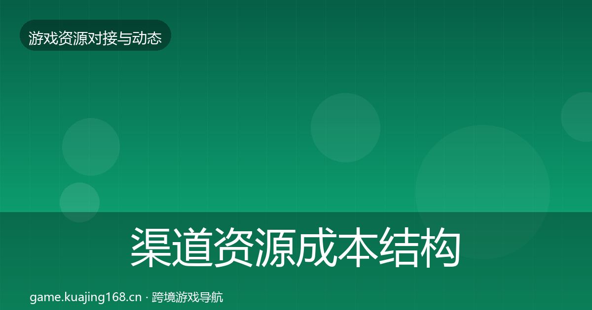 渠道资源成本结构分析实践指南·第586篇