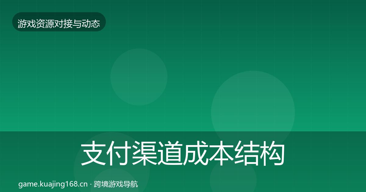 支付渠道成本结构分析全攻略·第588篇