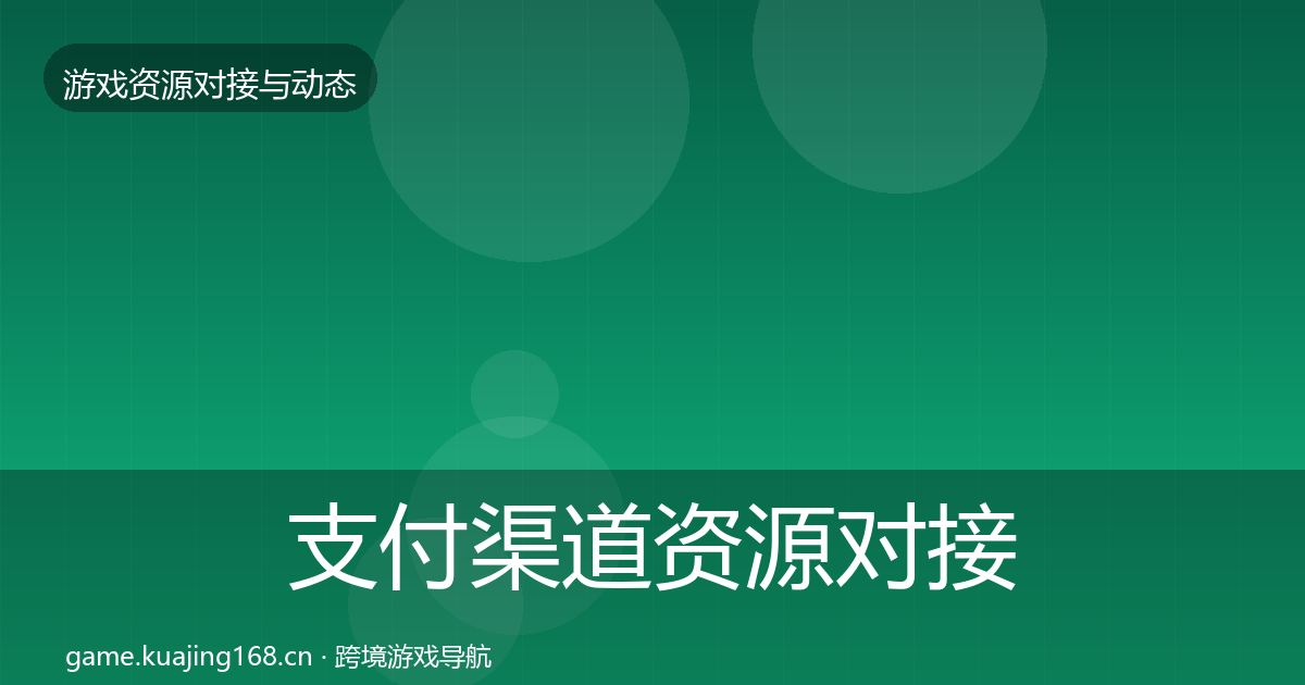 支付渠道资源对接指南全攻略·第603篇