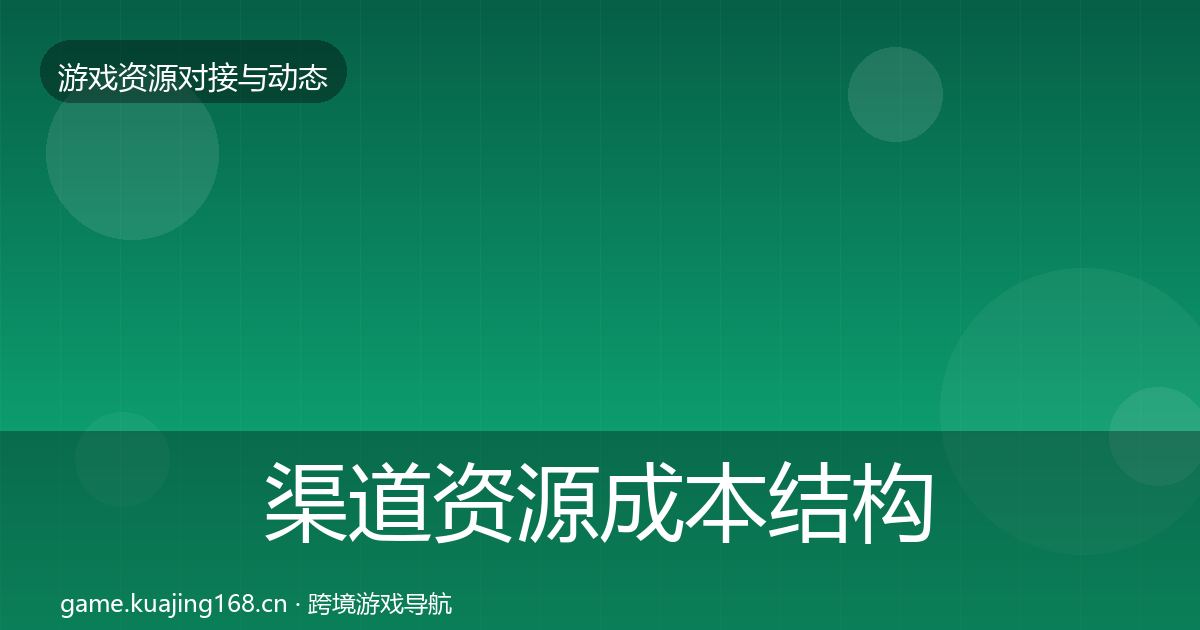渠道资源成本结构分析实践指南·第626篇