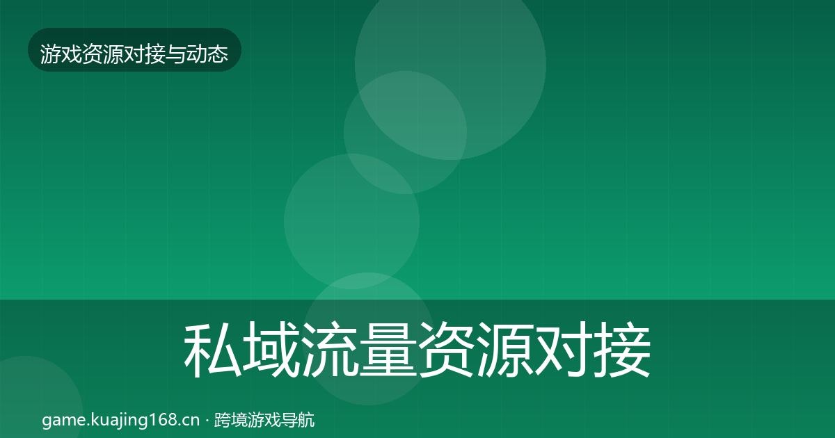 私域流量资源对接指南要点梳理·第645篇